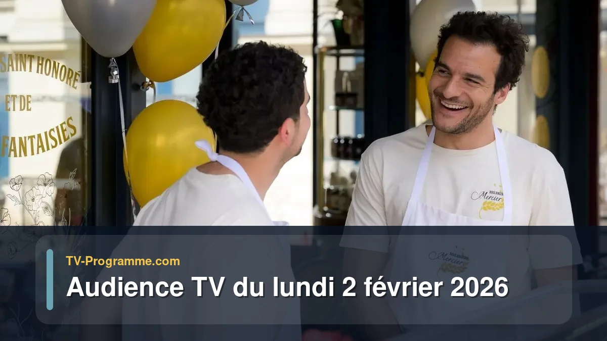 Audiences TV et audimat en prime time du Lundi 2 février 2026