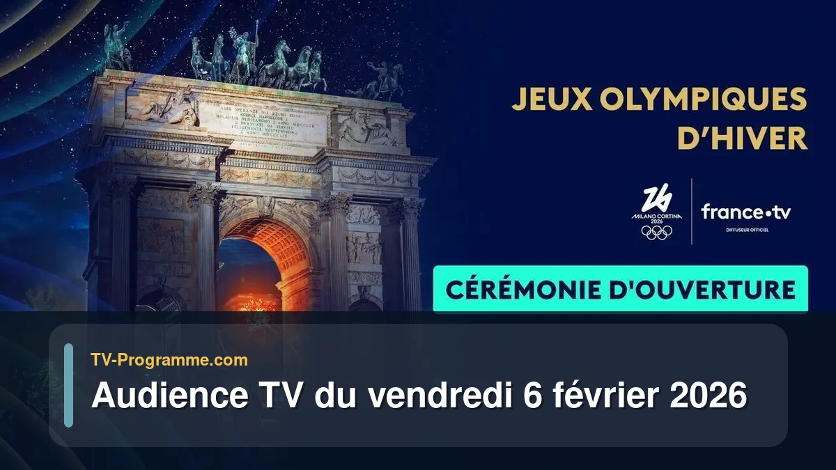 Audiences TV et audimat en prime time du Vendredi 6 février 2026