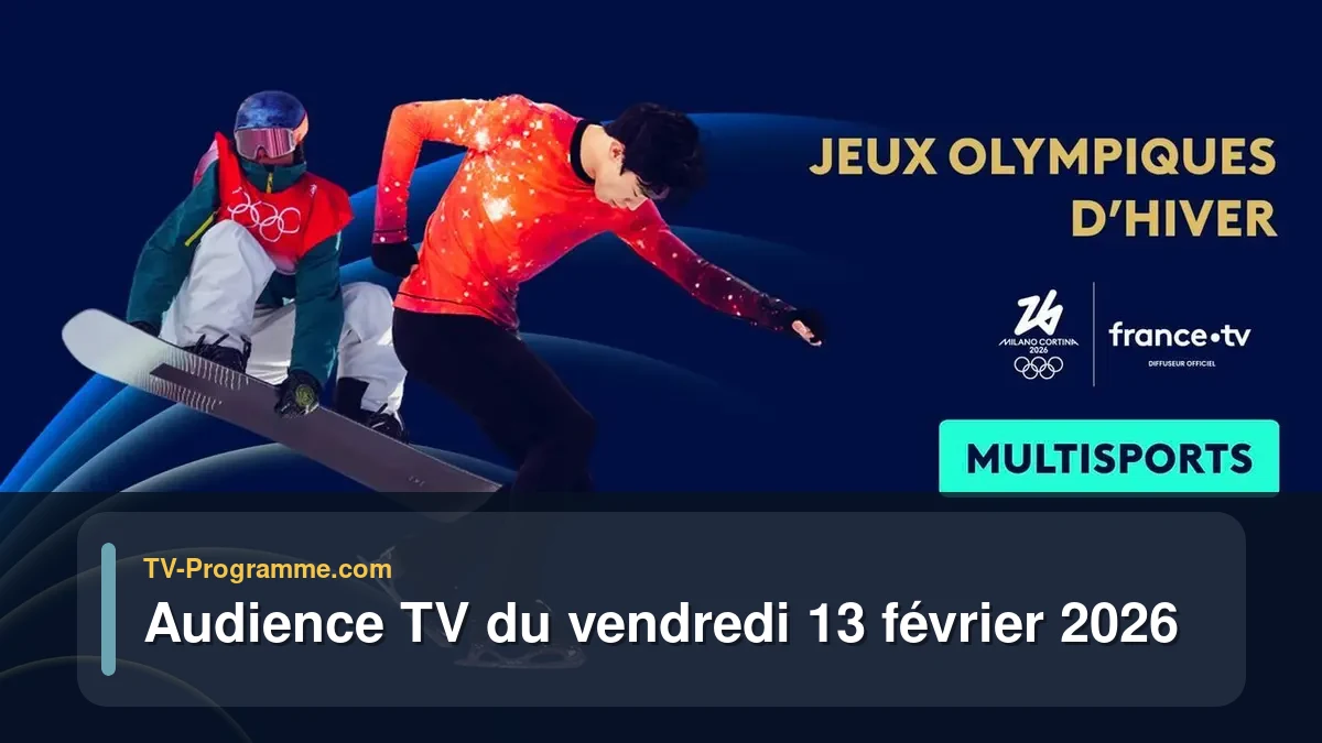 Audiences TV et audimat en prime time du Vendredi 13 février 2026