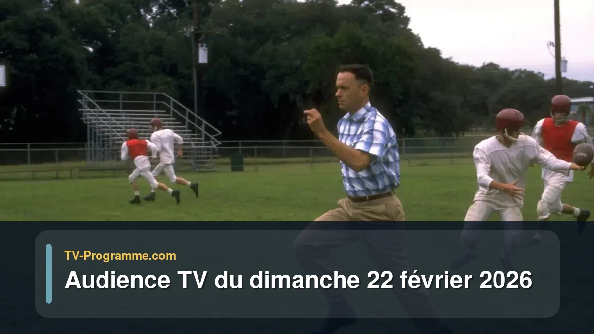 Audiences TV et audimat en prime time du Dimanche 22 février 2026