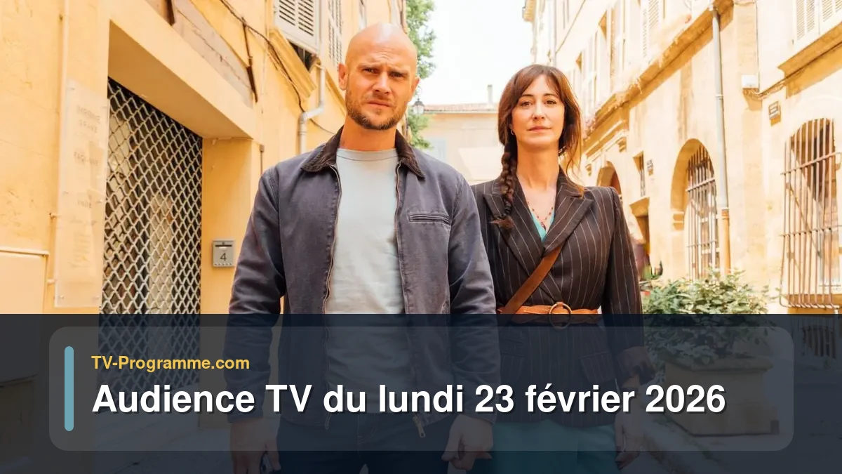 Audiences TV et audimat en prime time du Lundi 23 février 2026