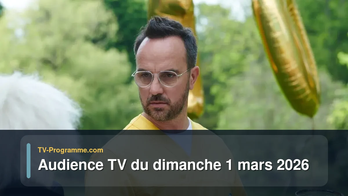 Audiences TV et audimat en prime time du Dimanche 1 mars 2026