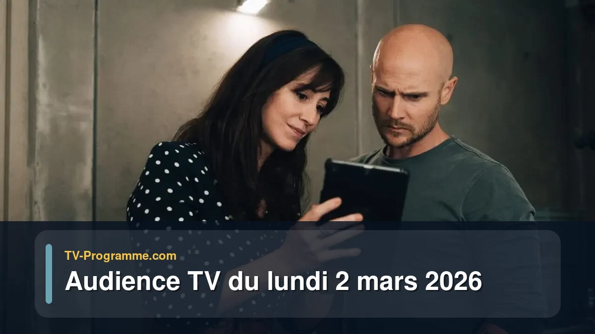 Audiences TV et audimat en prime time du Lundi 2 mars 2026