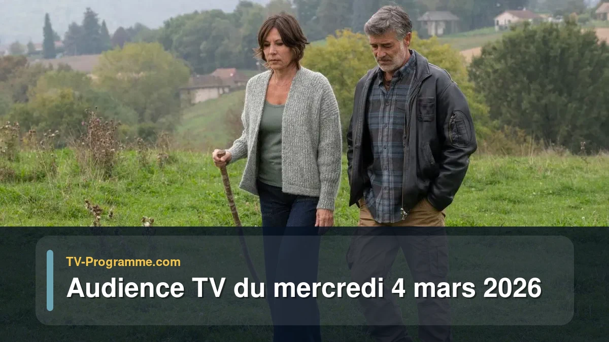 Audiences TV et audimat en prime time du Mercredi 4 mars 2026