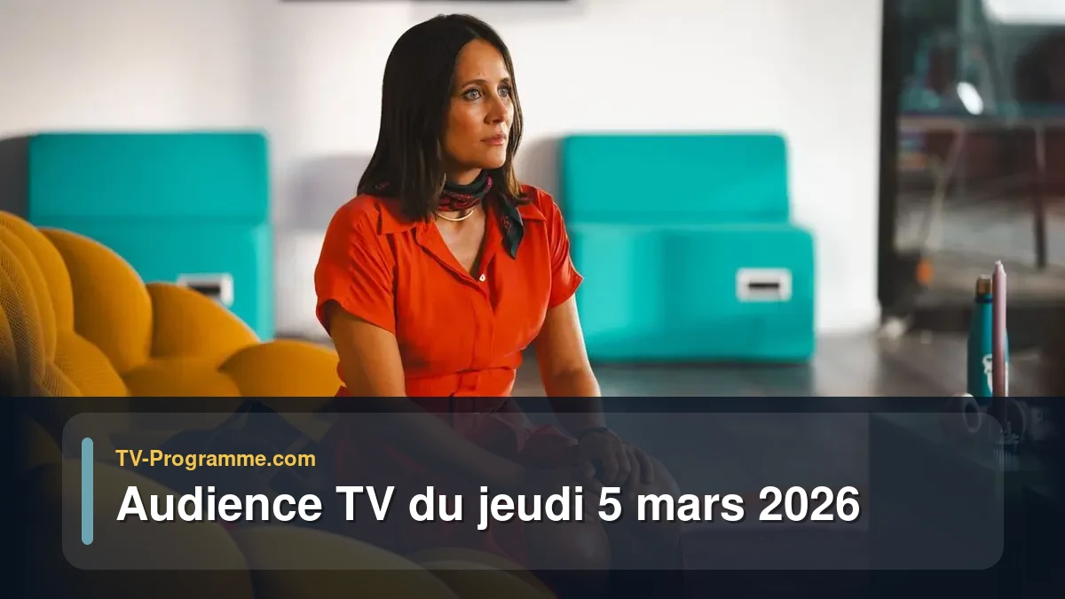 Audiences TV et audimat en prime time du Jeudi 5 mars 2026