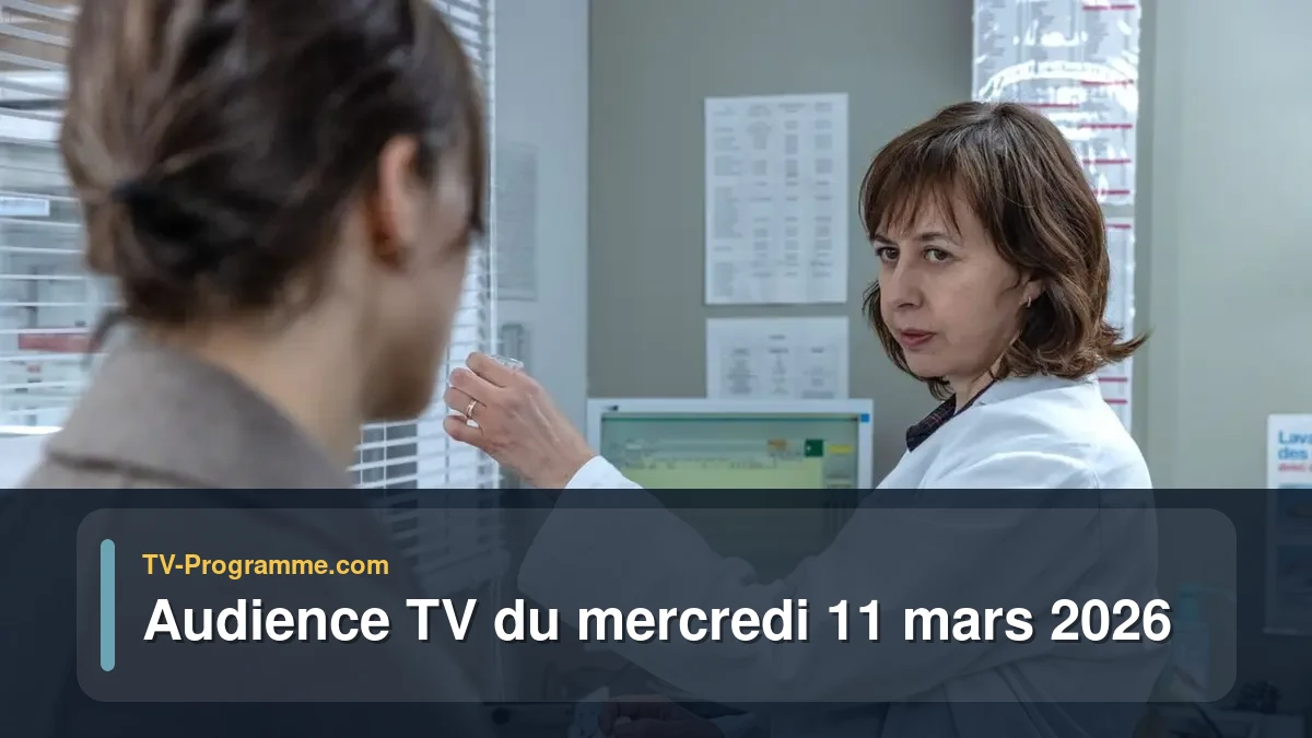 Audience TV du Mercredi 11 mars 2026