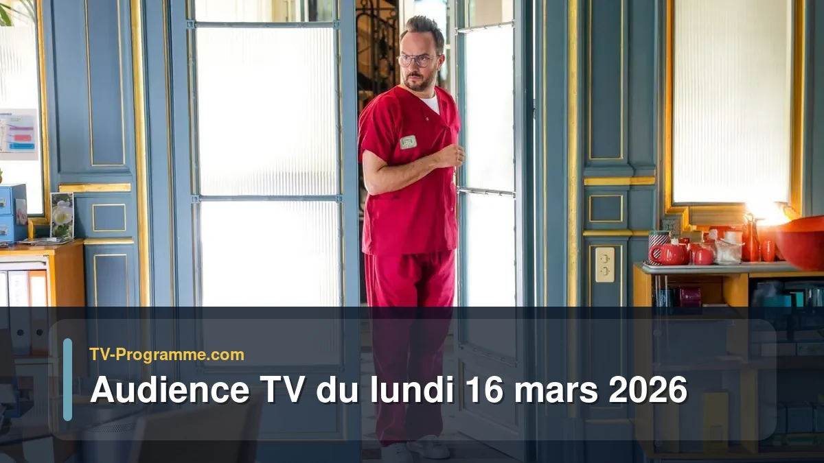 Audiences TV et audimat en prime time du Lundi 16 mars 2026