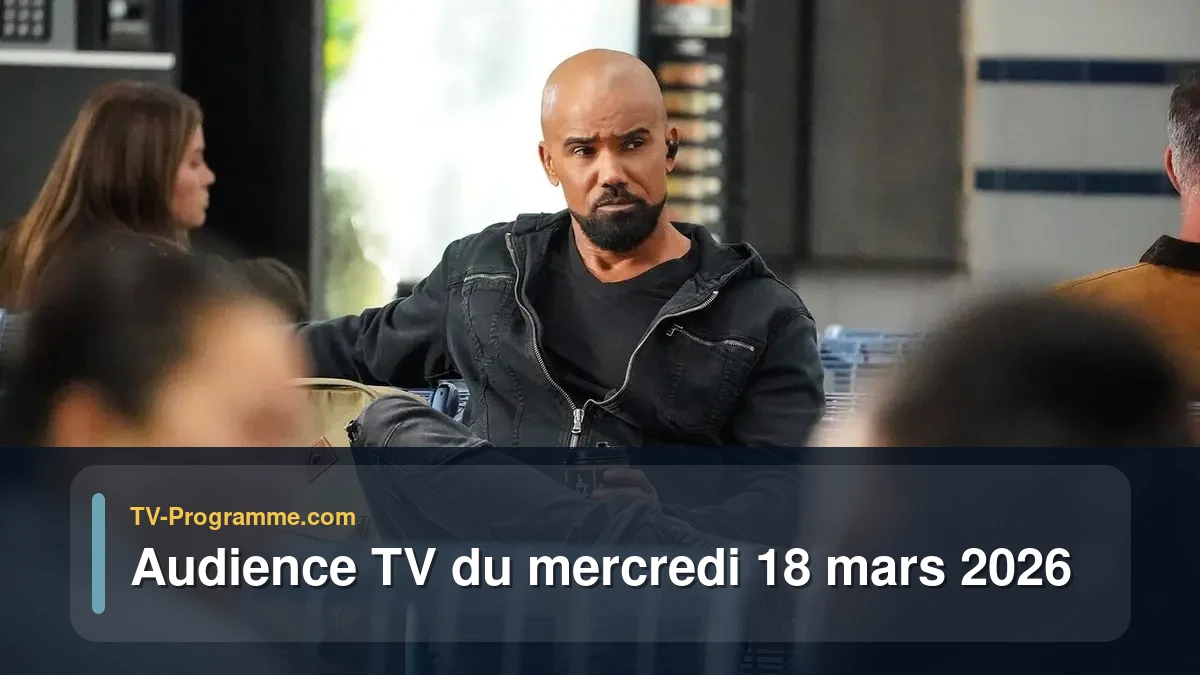 Audience TV du Mercredi 18 mars 2026
