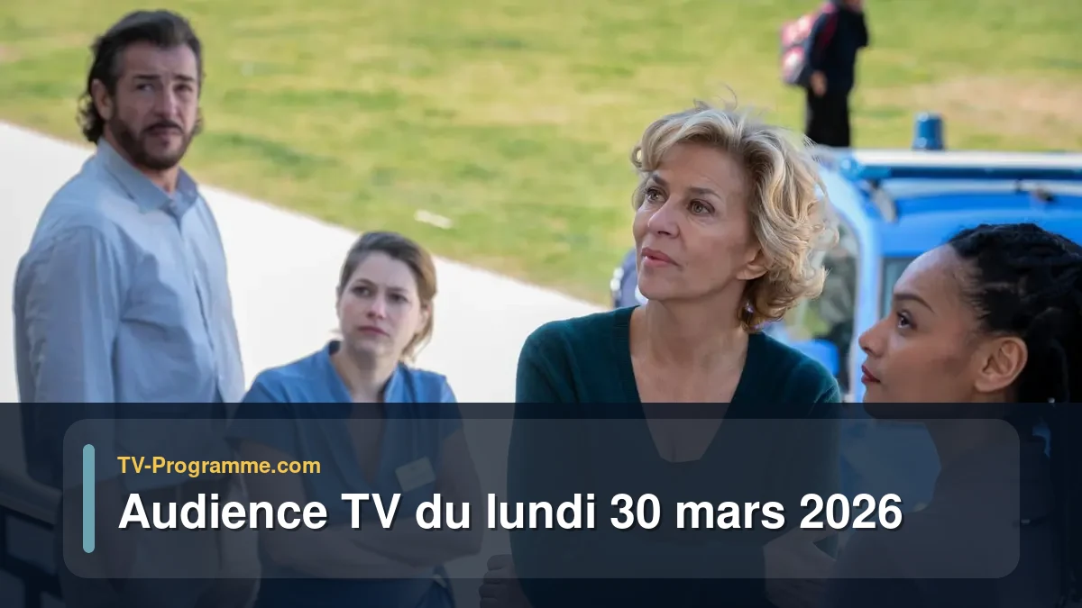 Audiences TV et audimat en prime time du Lundi 30 mars 2026