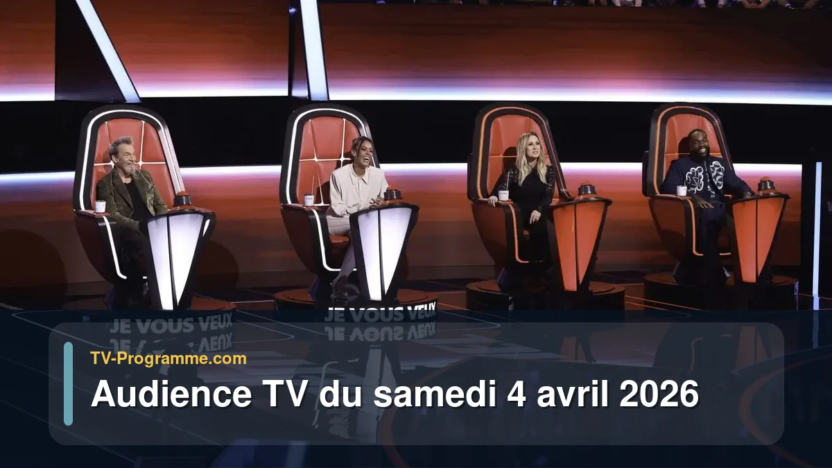 Audiences TV et audimat en prime time du Samedi 4 avril 2026