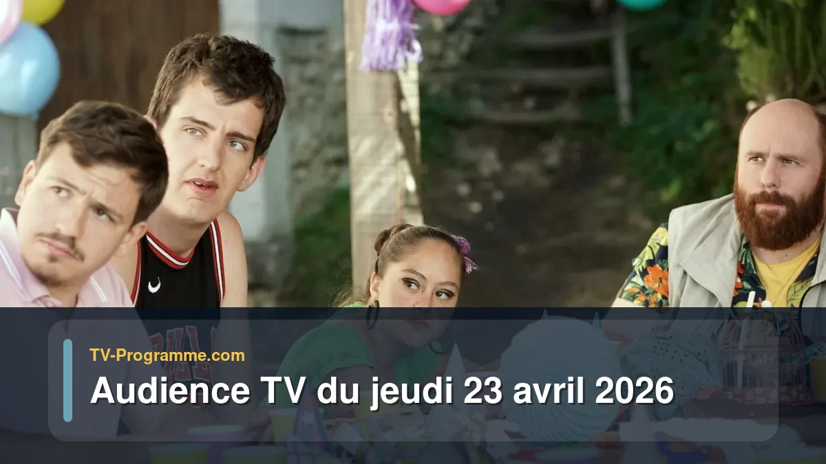 Audience TV du Jeudi 23 avril 2026