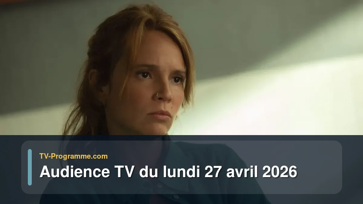 Audiences TV et audimat en prime time du Lundi 27 avril 2026