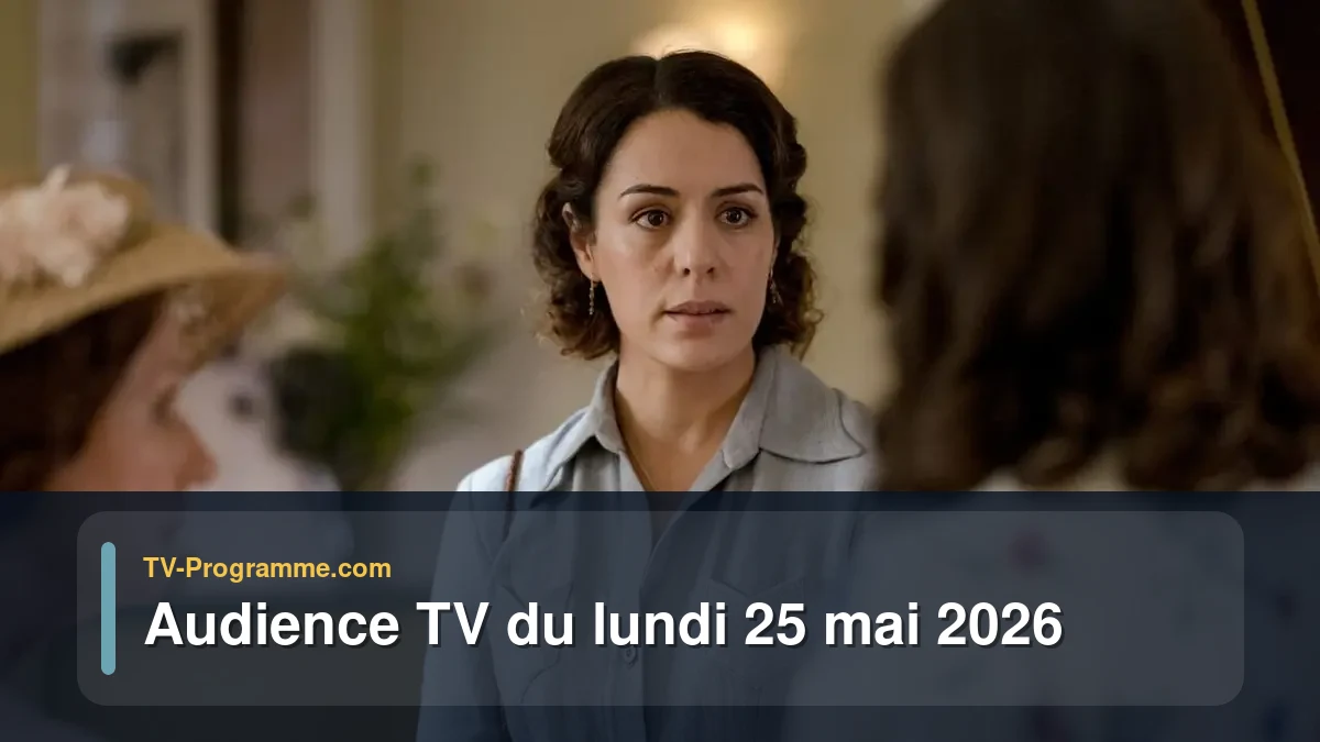 Audience TV du Lundi 25 mai 2026