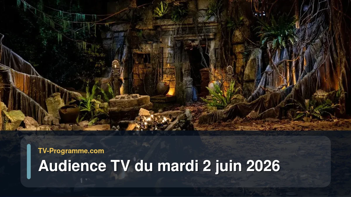 Audience TV du Mardi 2 juin 2026