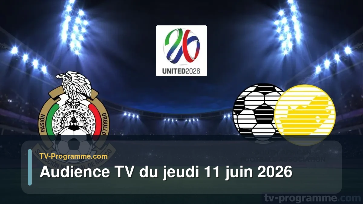 Audience TV du Jeudi 11 juin 2026