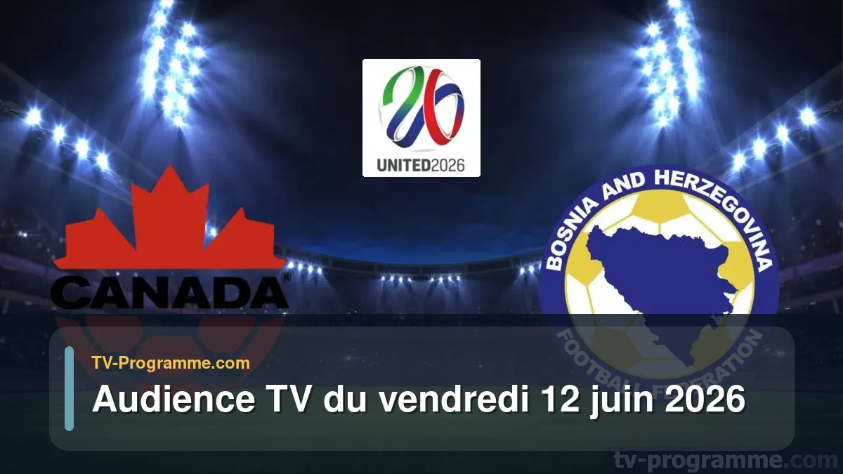 Audiences TV et audimat en prime time du Vendredi 12 juin 2026