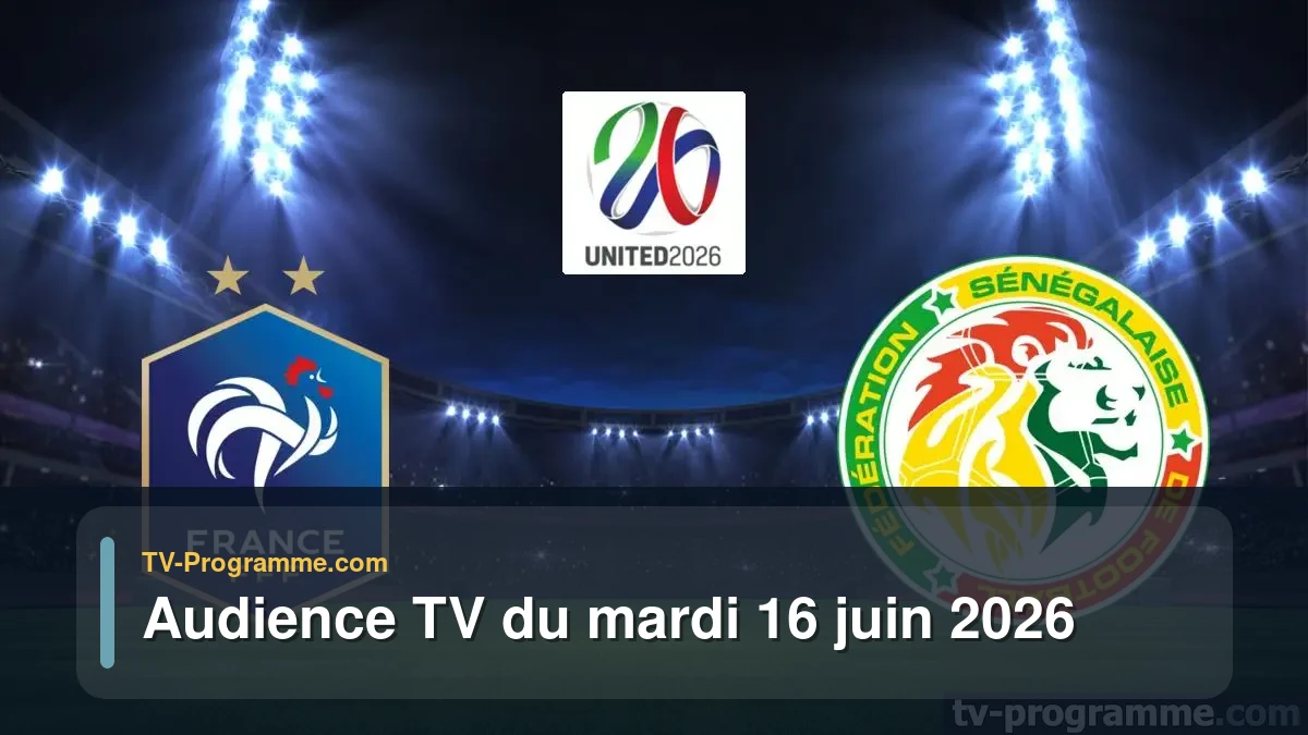 Audience TV du Mardi 16 juin 2026