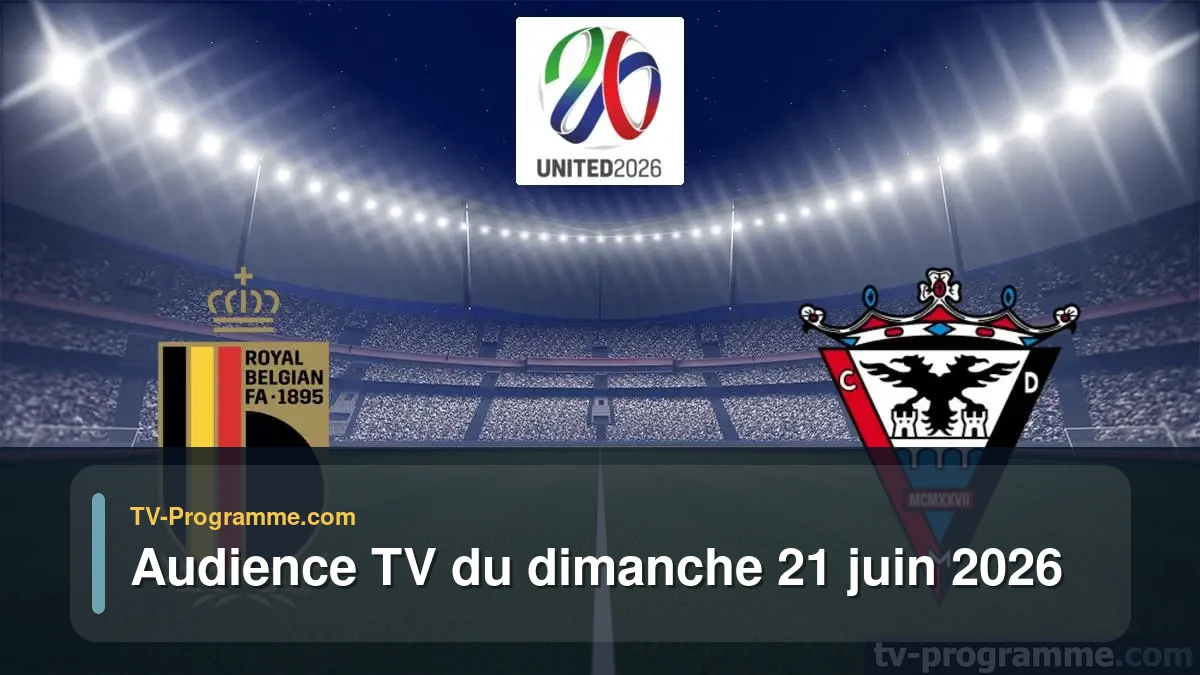 Audience TV du Dimanche 21 juin 2026