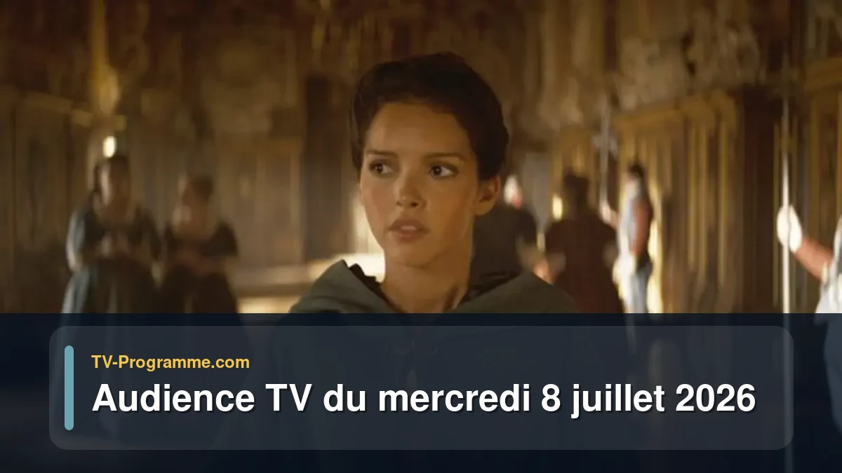 Audience TV du Mercredi 8 juillet 2026