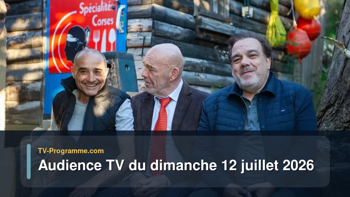 Audiences TV et audimat en prime time du Dimanche 12 juillet 2026