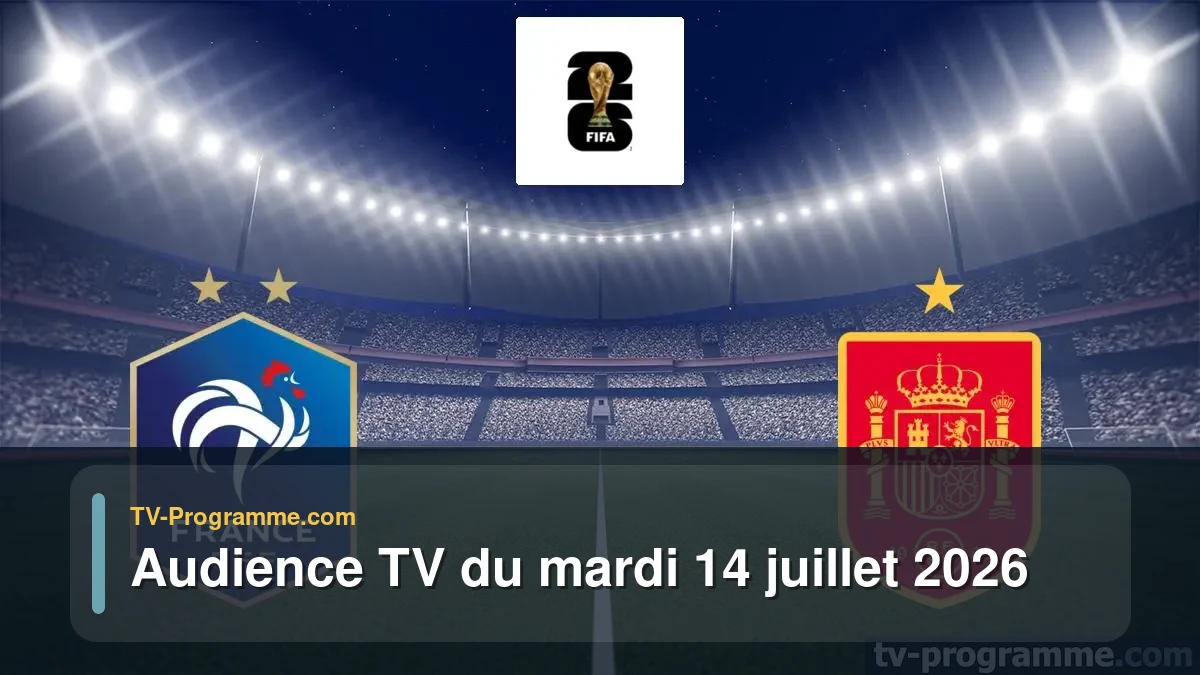 Audience TV du Mardi 14 juillet 2026