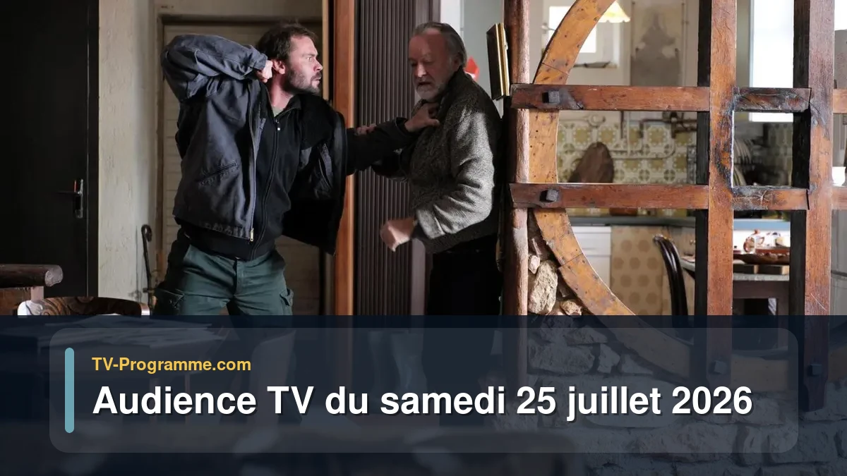 Audience TV du Samedi 25 juillet 2026