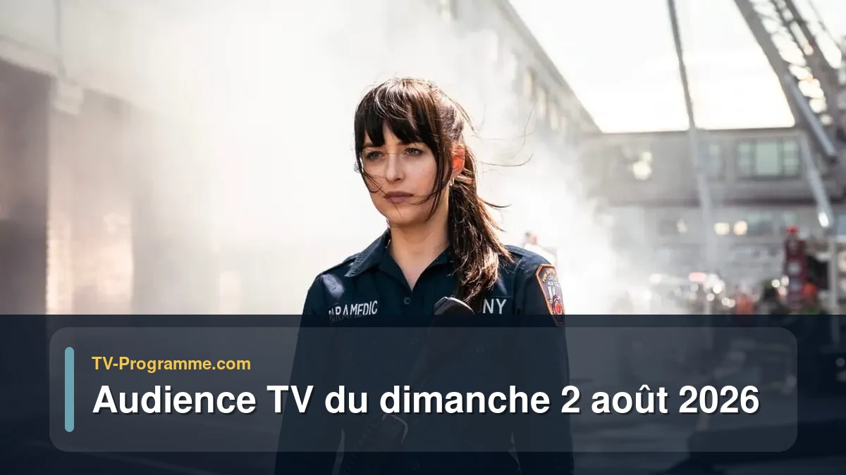 Audiences TV et audimat en prime time du Dimanche 2 août 2026