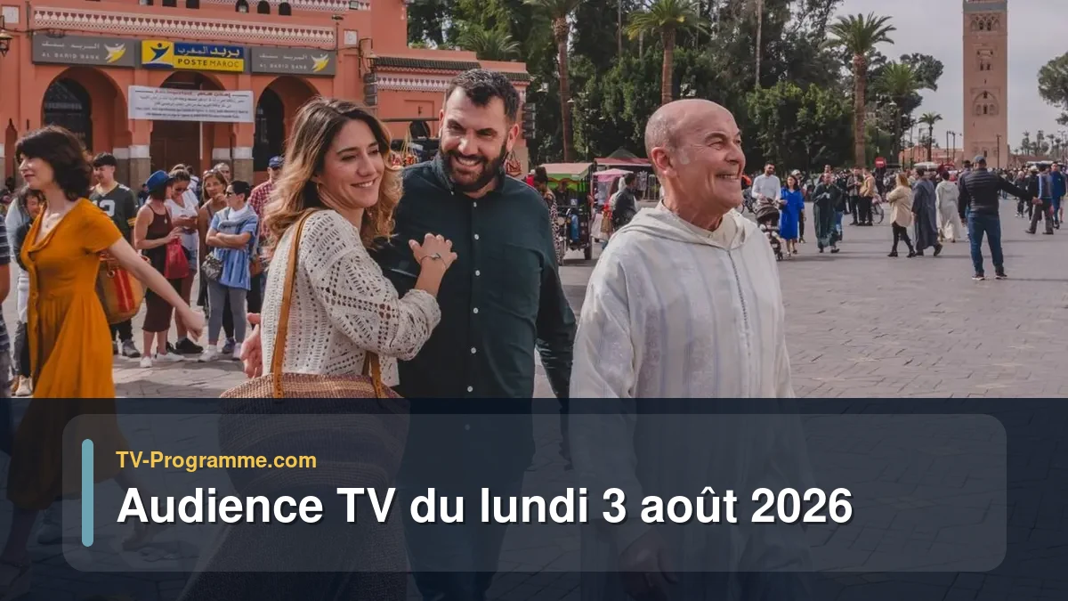 Audience TV du Lundi 3 août 2026