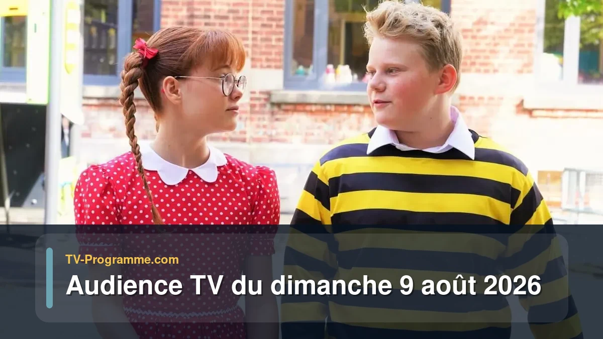 Audiences TV et audimat en prime time du Dimanche 9 août 2026