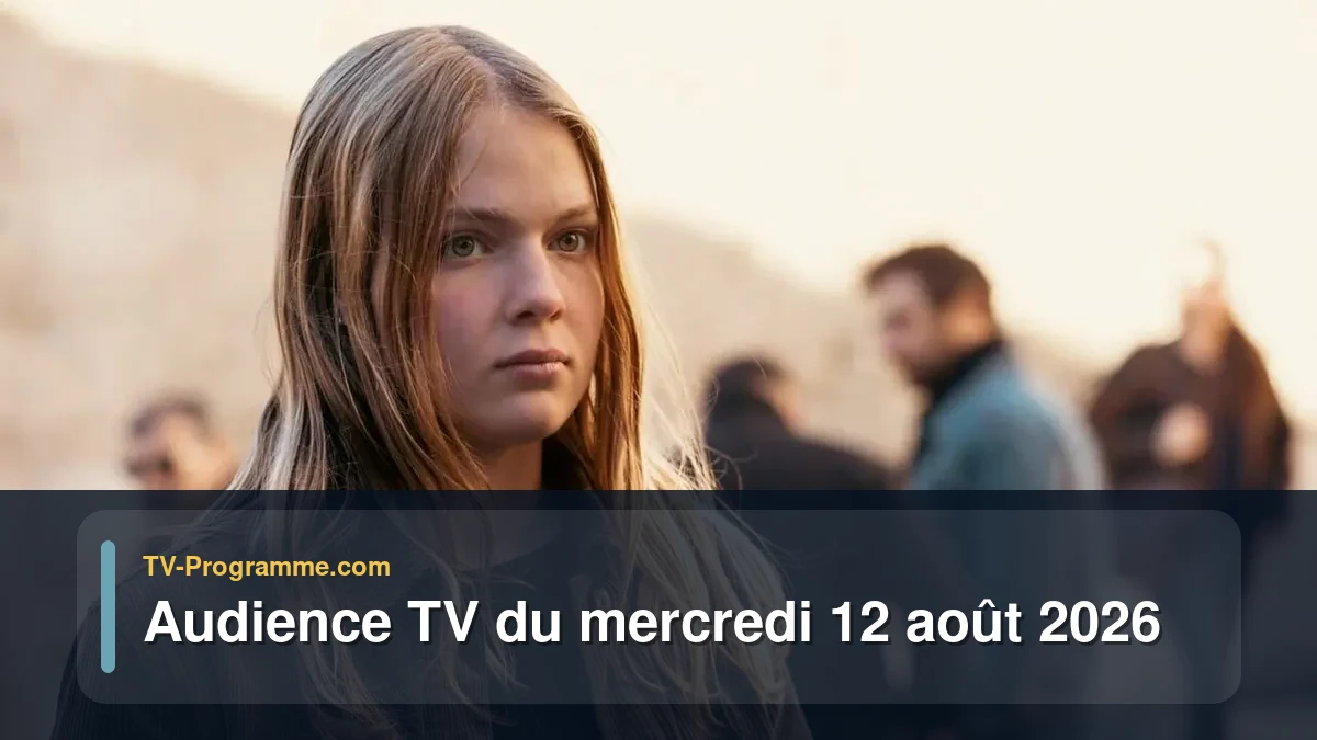 Audiences TV et audimat en prime time du Mercredi 12 août 2026