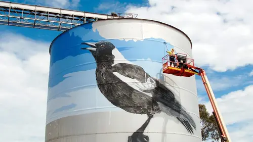 Casting Australie, le street art s'invite sur les silos