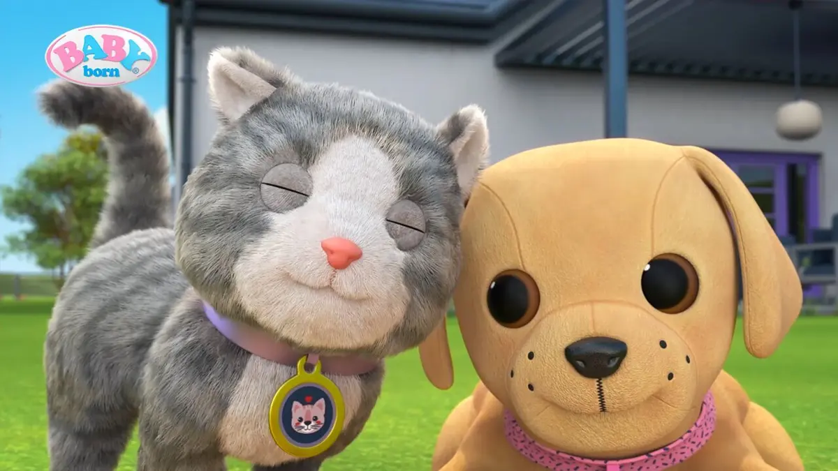 Baby Born S03E01 Lucky le chien rencontre Cookie le chat