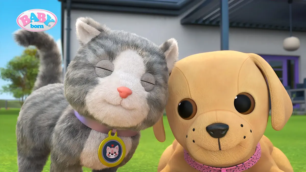 Baby Born S03E01 Lucky le chien rencontre Cookie le chat