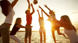 Beach-volley Match amical international