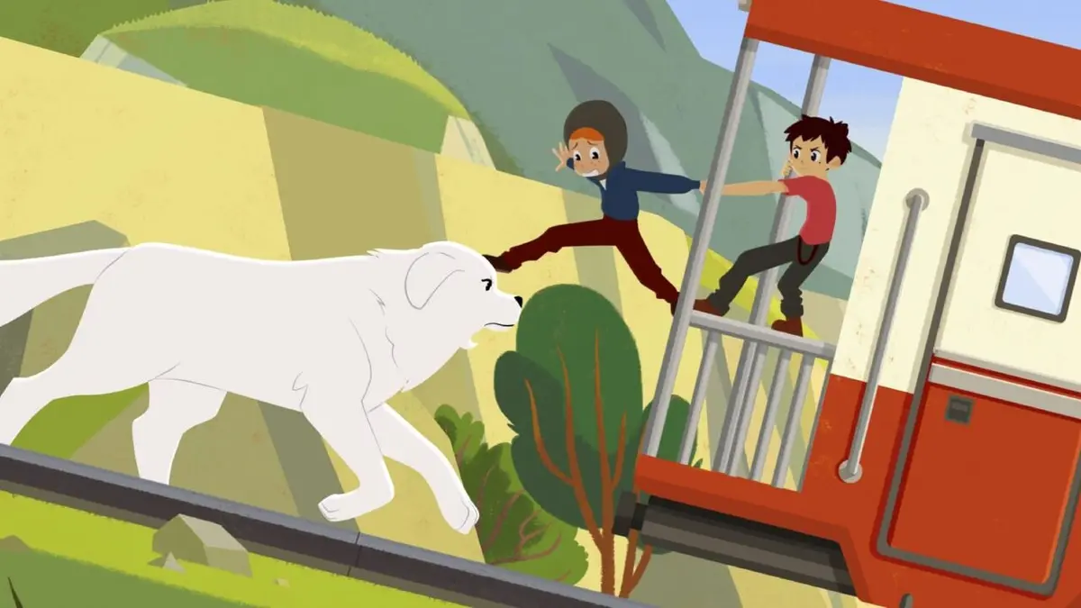 Belle et Sébastien S01E07 Course contre le train