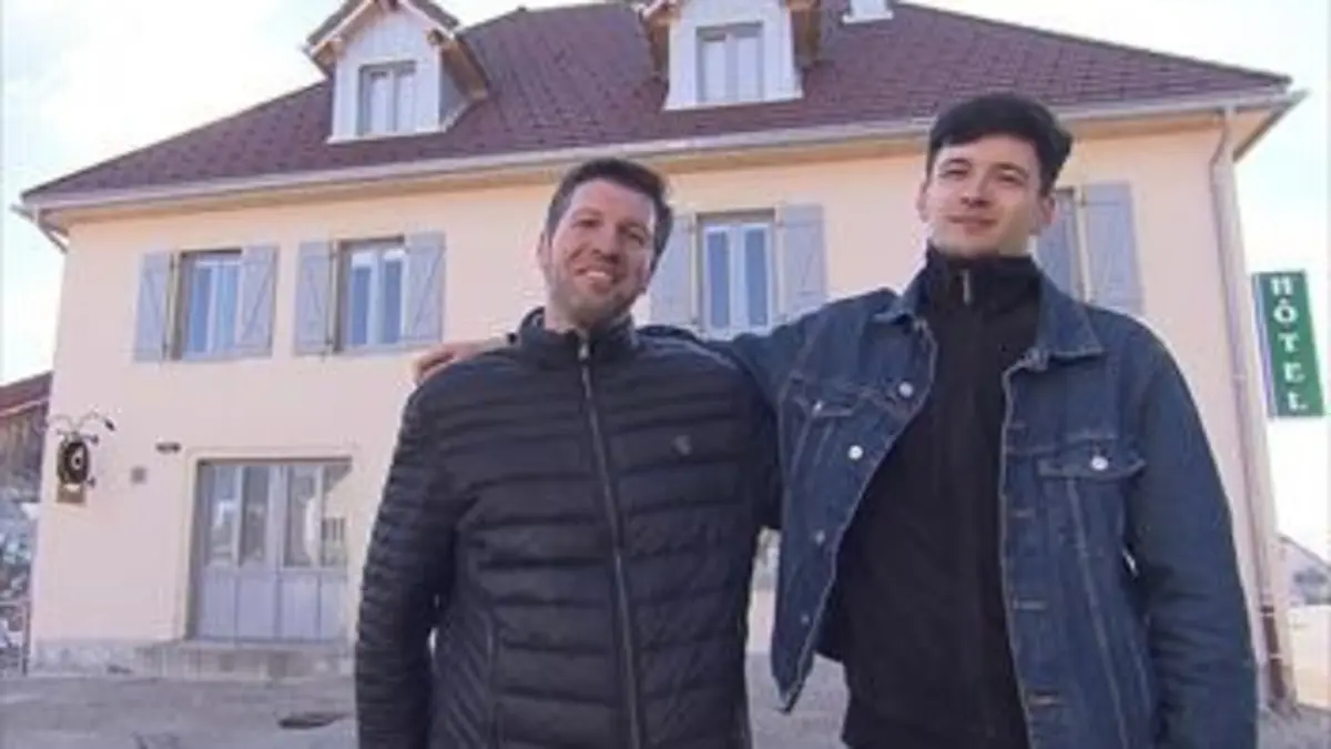 Bienvenue à la montagne Gilles et Alexis