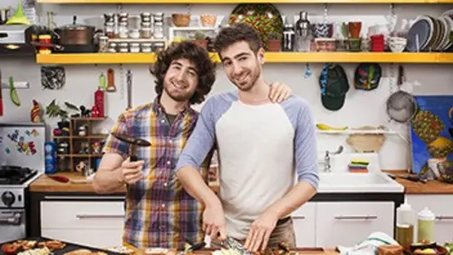 Brothers Green Eats Episode 3 : Four Course Pizza / Candy Bacon Cornbread Cake