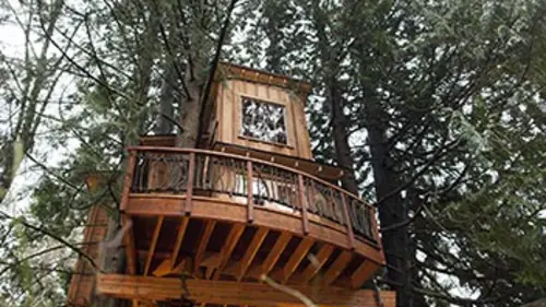 Cabanes perchées Vue d'en haut