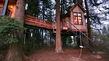 Cabanes perchées S02E16 La cabane bionique