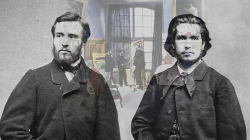 Clemenceau dans le jardin de Monet