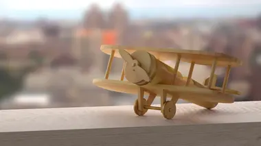 Barrettes d'éclairage / Maquettes d'avion en bois / Caisses claires en métal