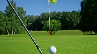 Fourrures, corbillard, lampadaire, tee de golf