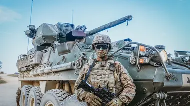 Les véhicules de l'infanterie américaine