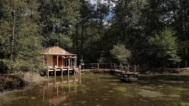 Cabane sur l'eau dans les Yvelines