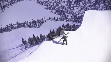 Tomber à travers la glace