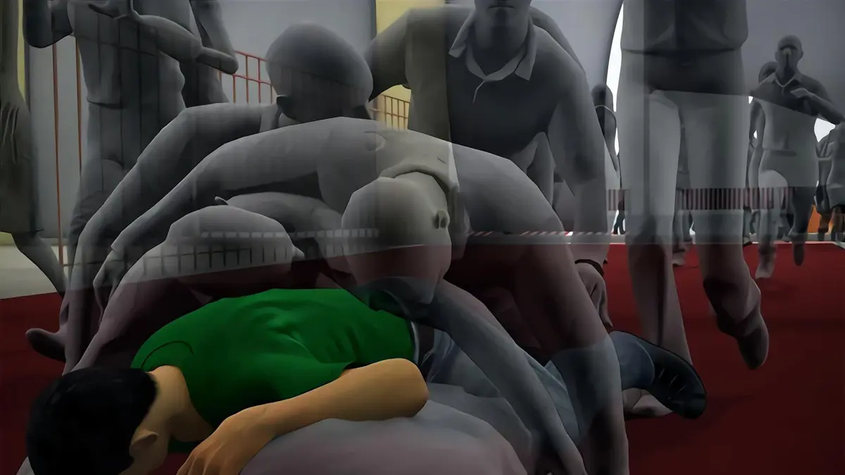 Danger de mort Coulée de boue