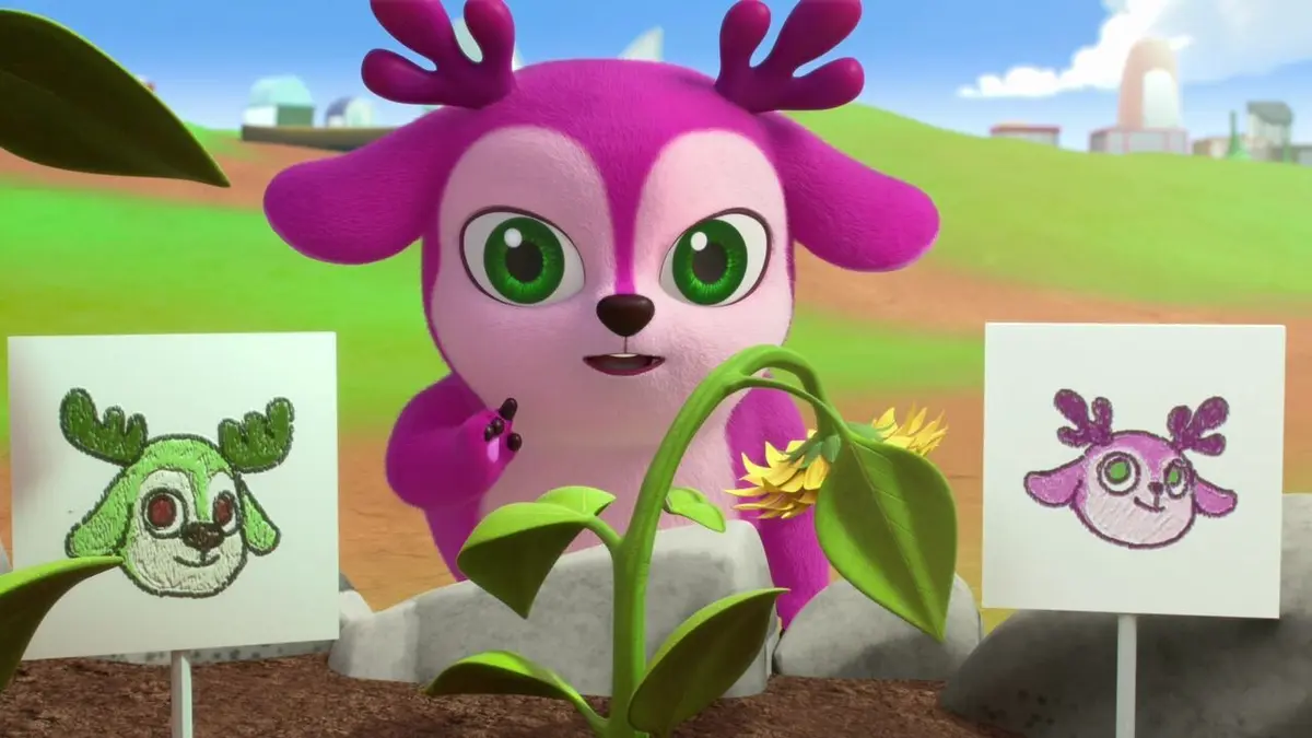 Deer Squad : Les Super-cerfs S02E10 Le concours de tournesol / Le voleur de lune