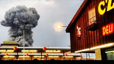 Explosion en plein vol