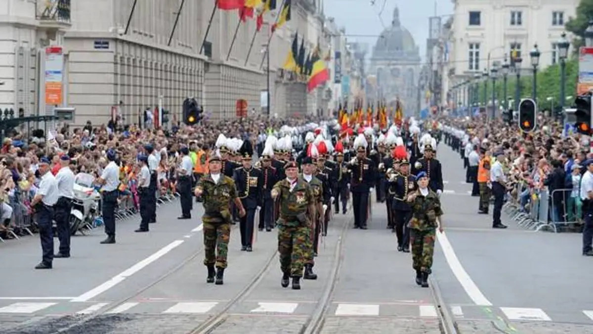 Défilé militaire et civil belge du 21 juillet
