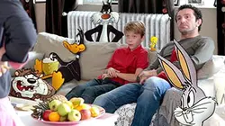 Des baskets dans l'assiette Rangement des courses